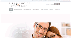 Desktop Screenshot of firstchoiceeyecare.com